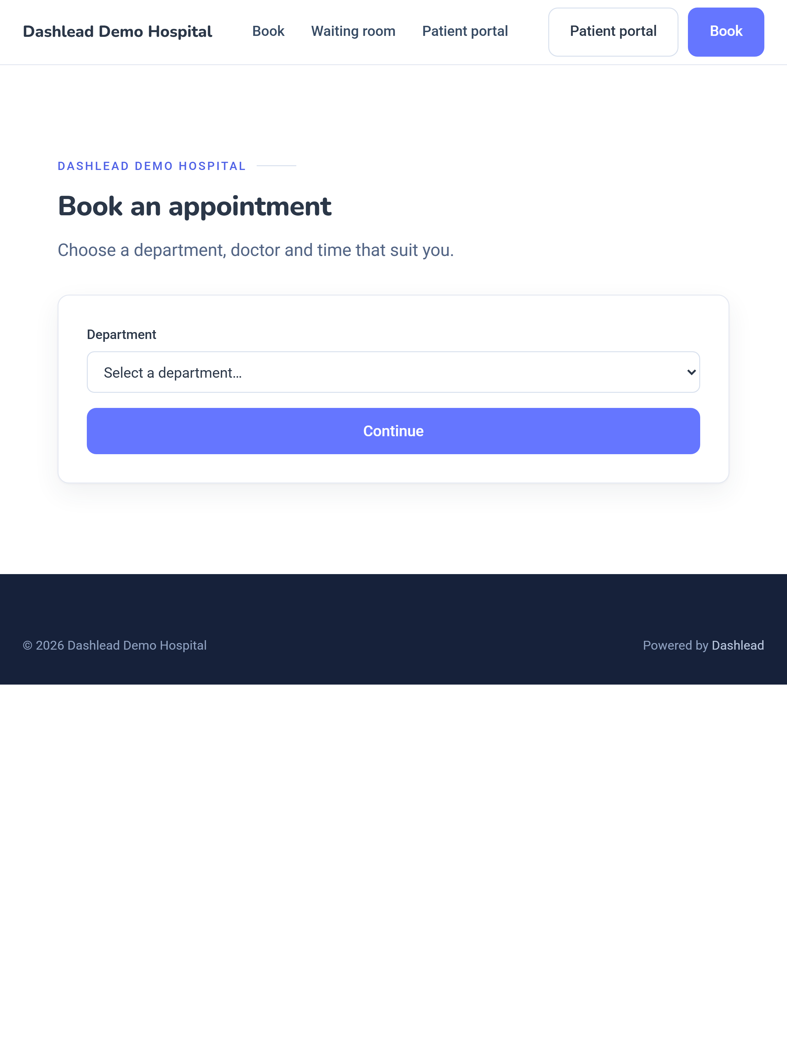 Online Self-Booking